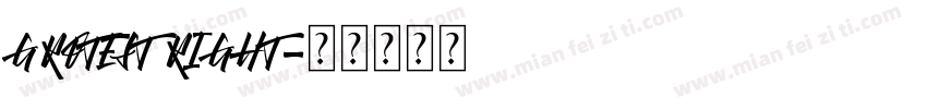 GROTEST RIGHT字体转换
